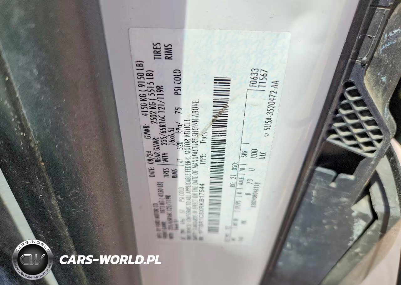 2024 Ford Transit T-250 VIN:1FTBR1C8XRKB17544 - 13