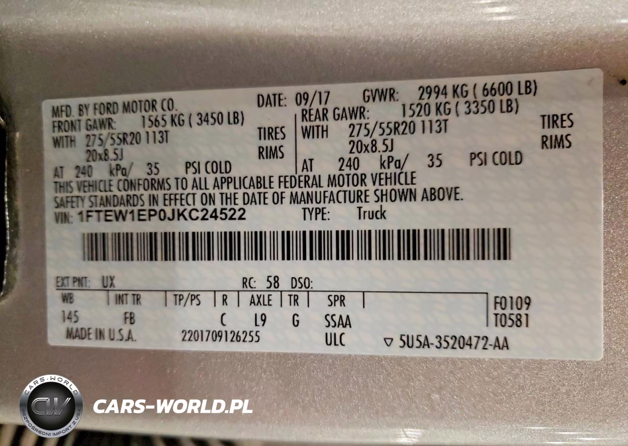 2018 Ford F150 Supercrew VIN:1FTEW1EP0JKC24522 - 12