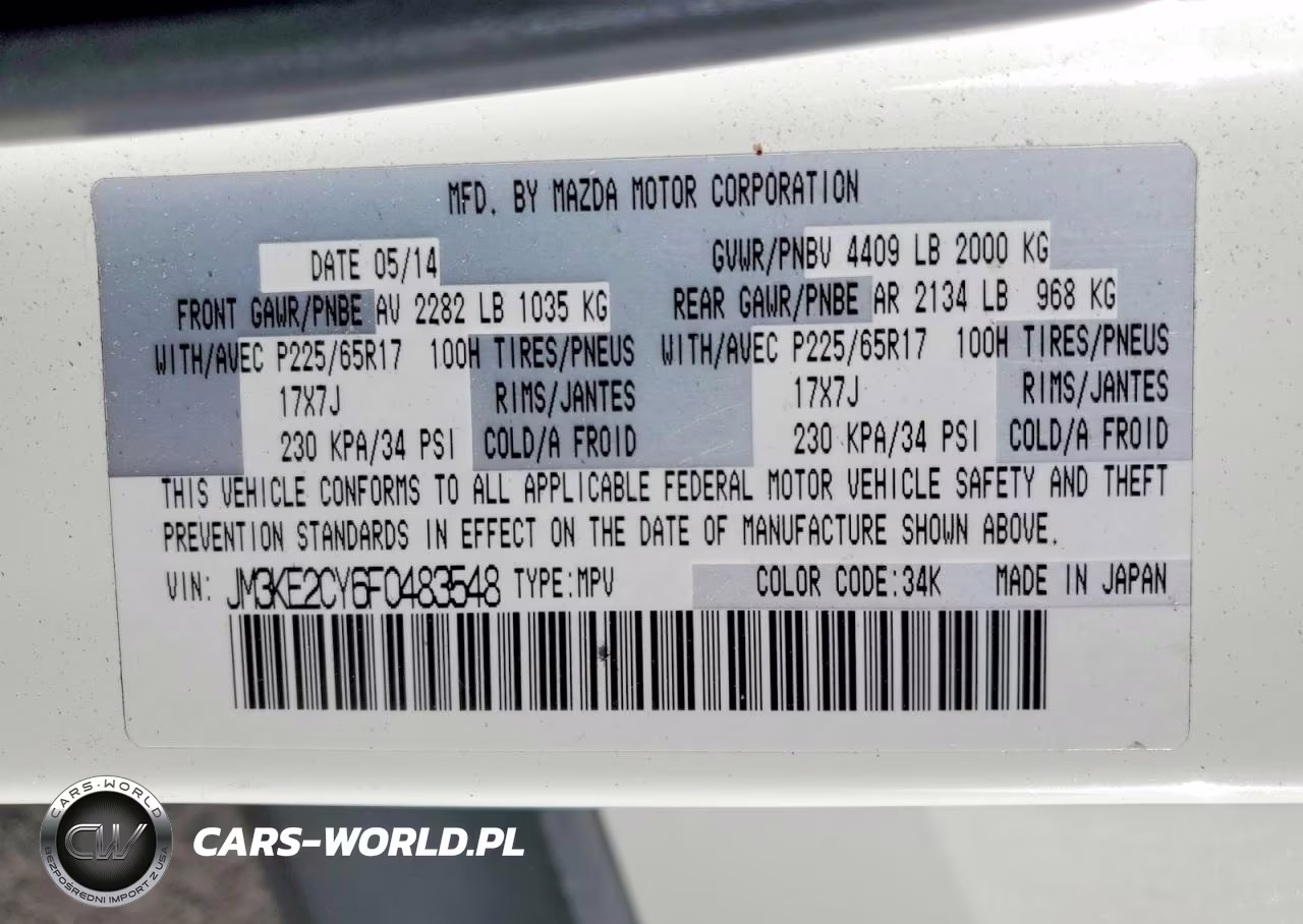2015 Mazda Cx-5 Touring VIN:JM3KE2CY6F0483548 - 12