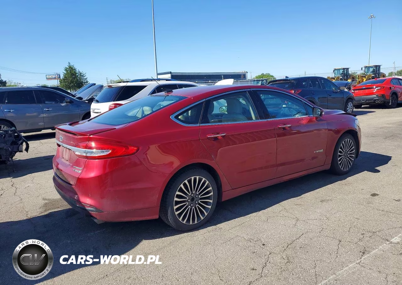 2017 Ford Fusion Titanium Hev VIN:3FA6P0RU5HR375492 - 3