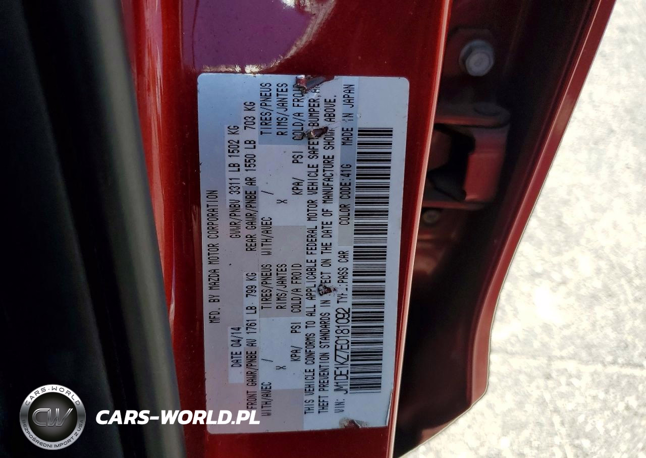 2014 Mazda Mazda2 Sport VIN:JM1DE1KZ7E0181092 - 12