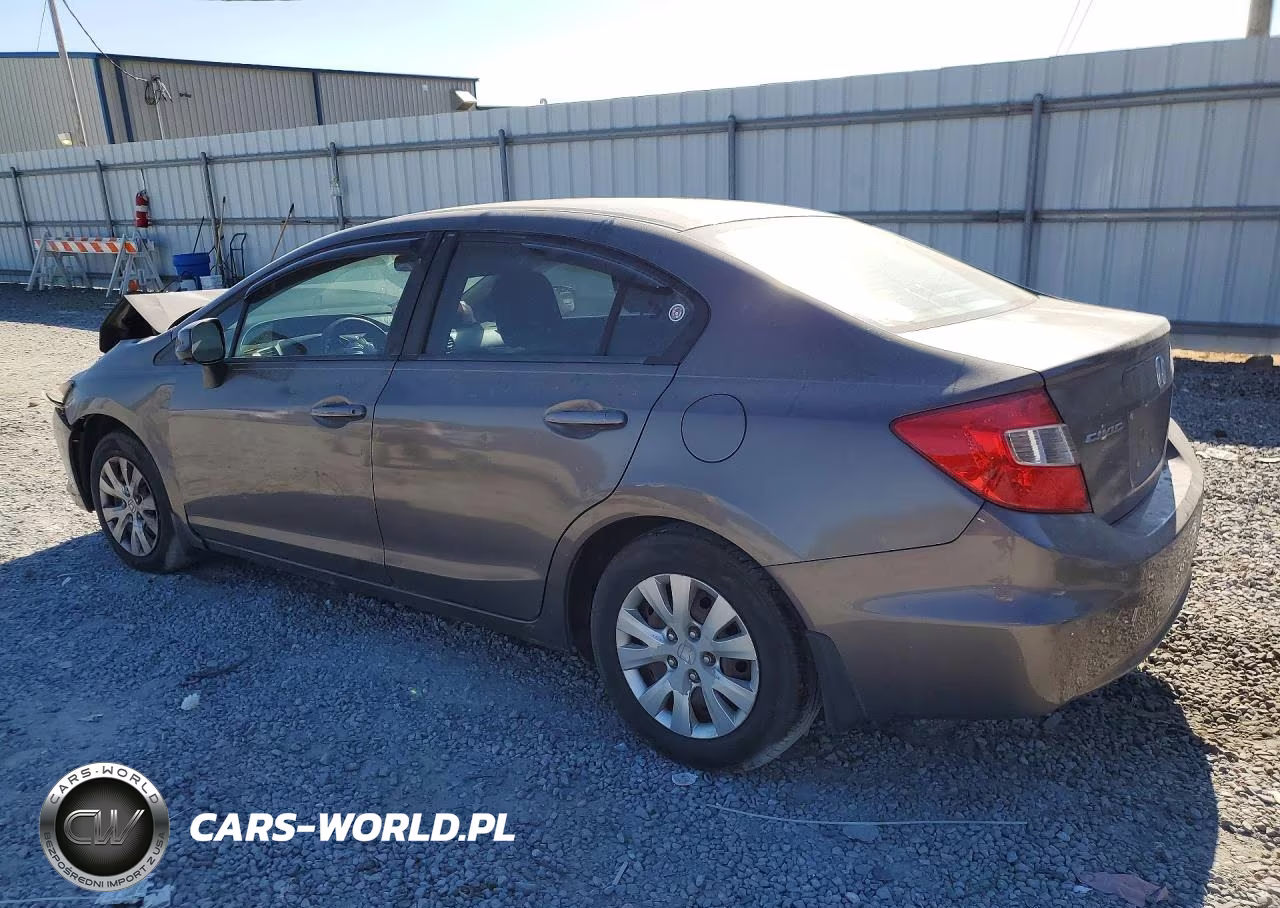 2012 Honda Civic Lx VIN:2HGFB2F55CH509392 - 2