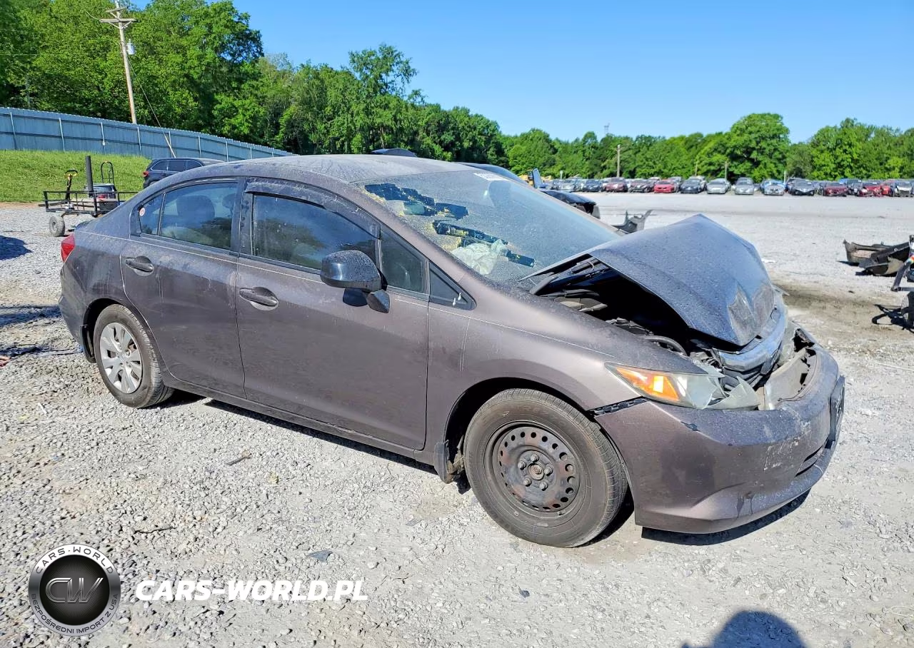 2012 Honda Civic Lx VIN:2HGFB2F55CH509392 - 4