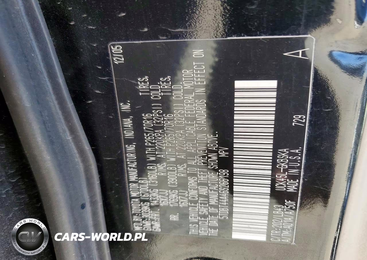 2006 Toyota Sequoia Sr5 VIN:5TDBT44A46S266198 - 13