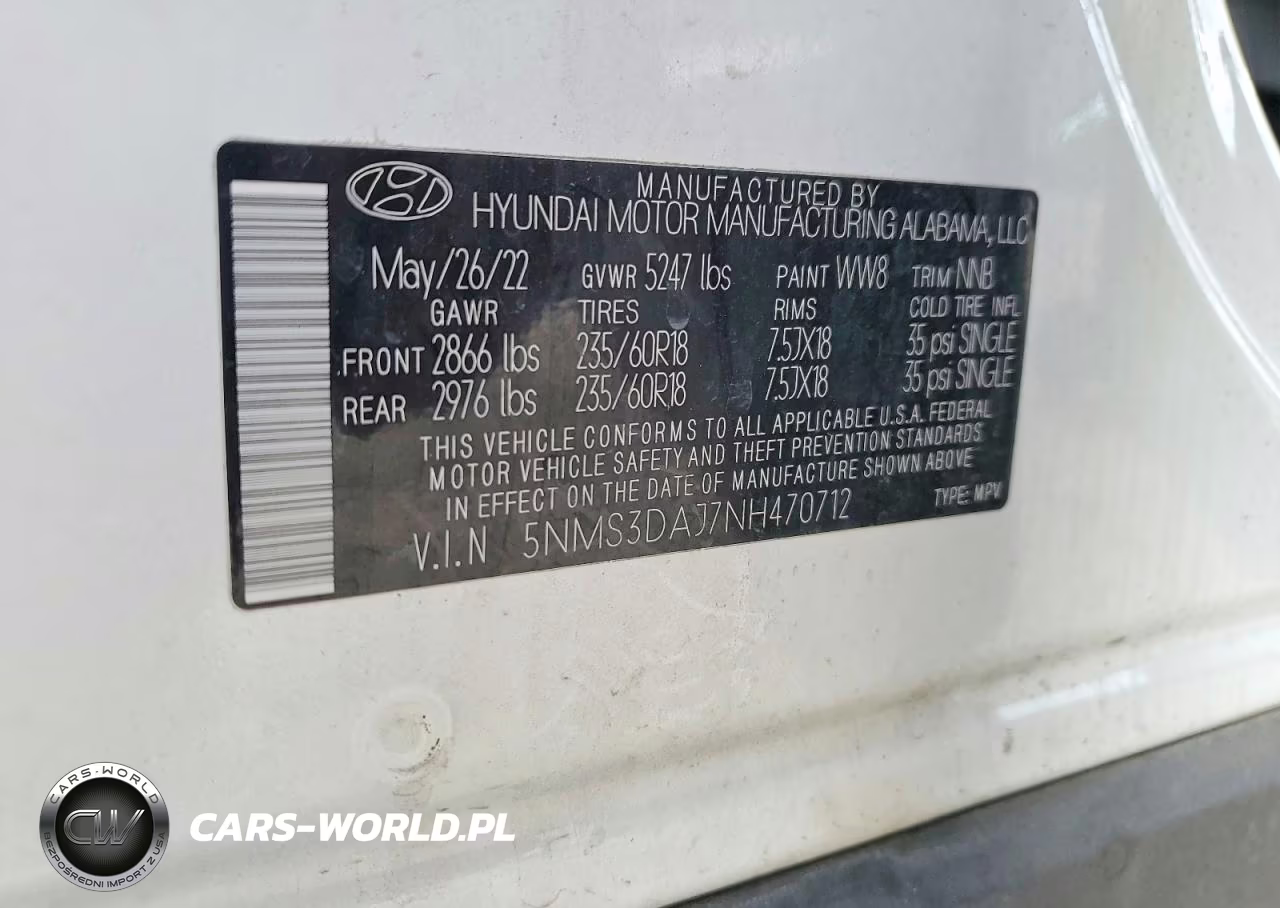 2022 Hyundai Santa Fe Sel VIN:5NMS3DAJ7NH470712 - 14