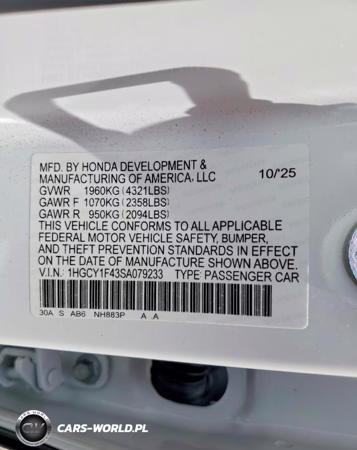 2025 Honda Accord Se VIN:1HGCY1F43SA079233 - 12