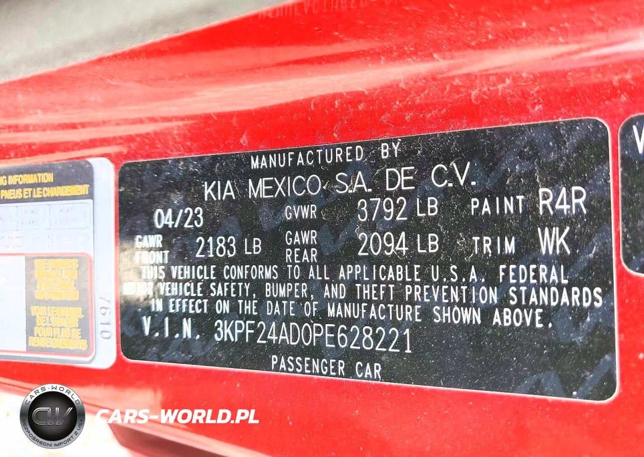 2023 Kia Forte Lxs VIN:3KPF24AD0PE628221 - 12