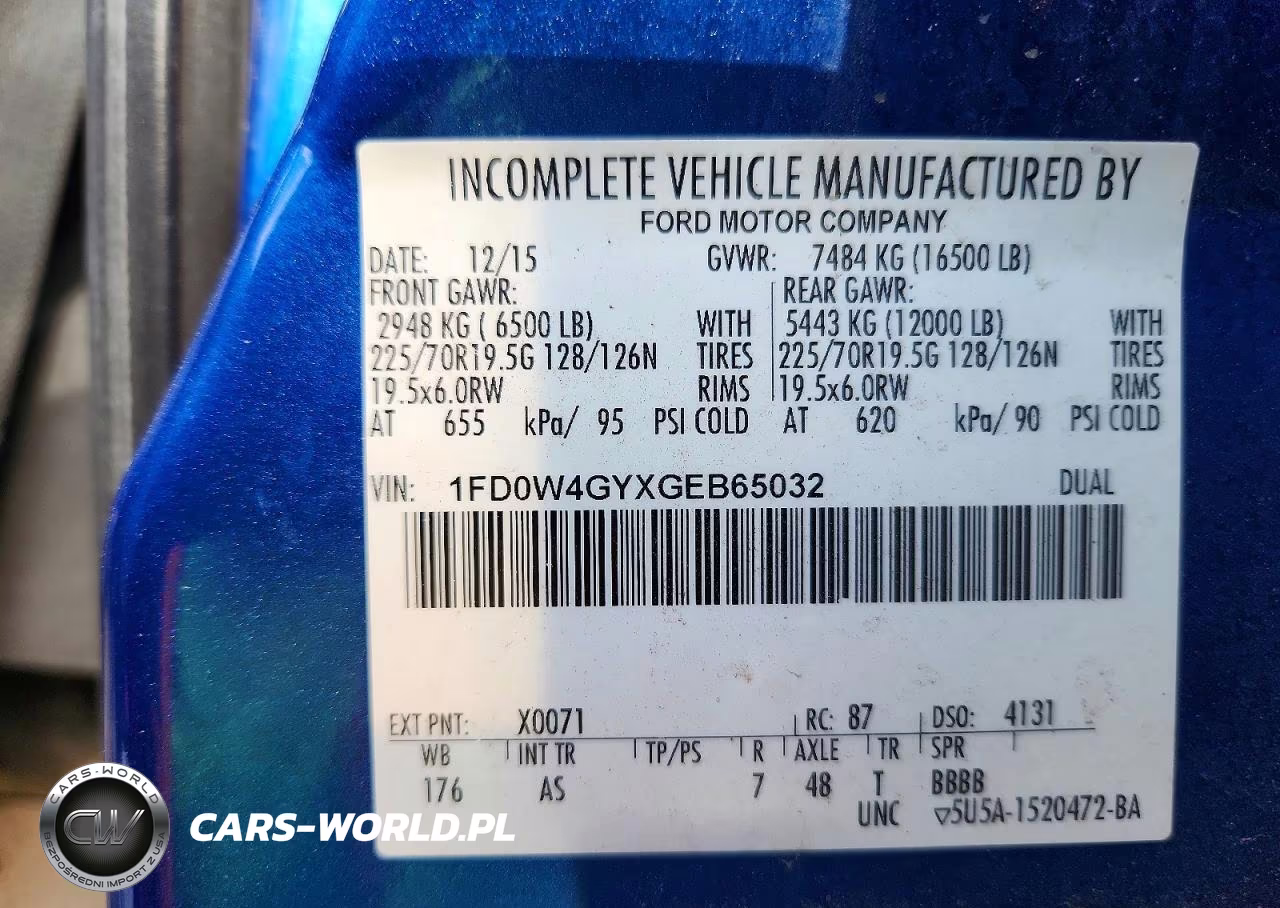 2016 Ford F450 Super Duty VIN:1FD0W4GYXGEB65032 - 13