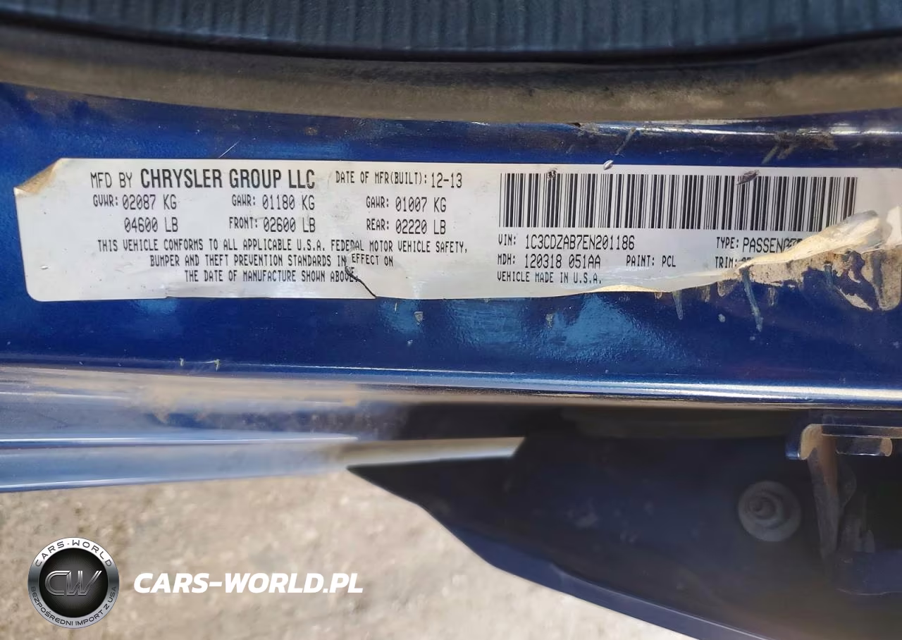 2014 Dodge Avenger Se VIN:1C3CDZAB7EN201186 - 12