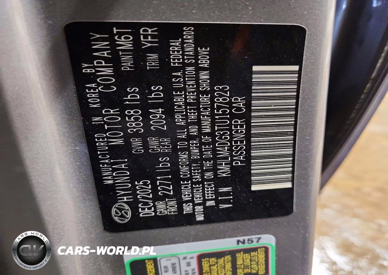 2026 Hyundai Elantra Sel Sport VIN:KMHLM4DG3TU157823 - 12