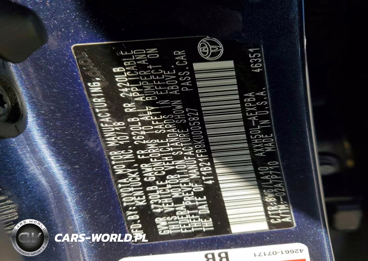 2019 Toyota Avalon Hybrid Limited VIN:4T1B21FB8KU005827 - 12