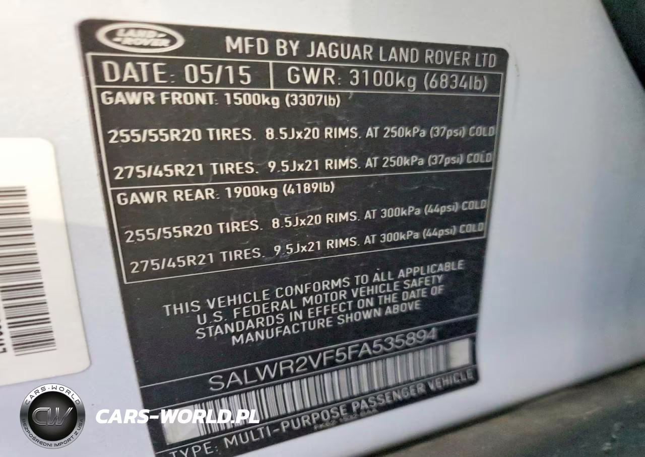 2015 Land Rover Range Rover Sport Hse VIN:SALWR2VF5FA535894 - 12