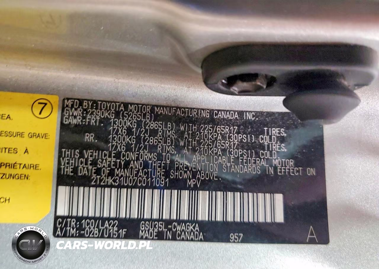 2007 Lexus Rx 350 VIN:2T2HK31U07C011091 - 14