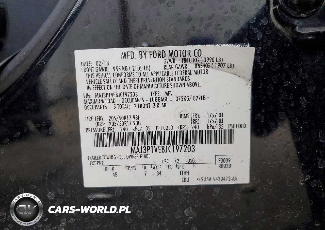 2018 Ford Ecosport Titanium VIN:MAJ3P1VE8JC197203 - 12
