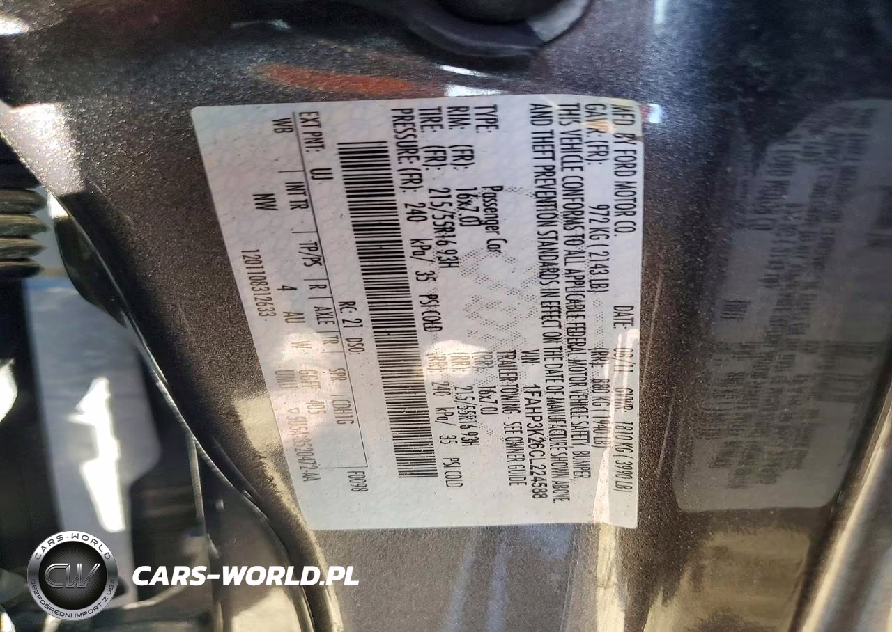 2012 Ford Focus Se VIN:1FAHP3K26CL224588 - 13