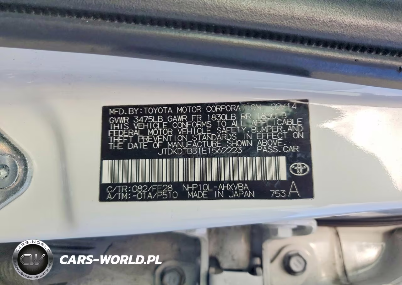 2014 Toyota Prius C One VIN:JTDKDTB31E1562223 - 12