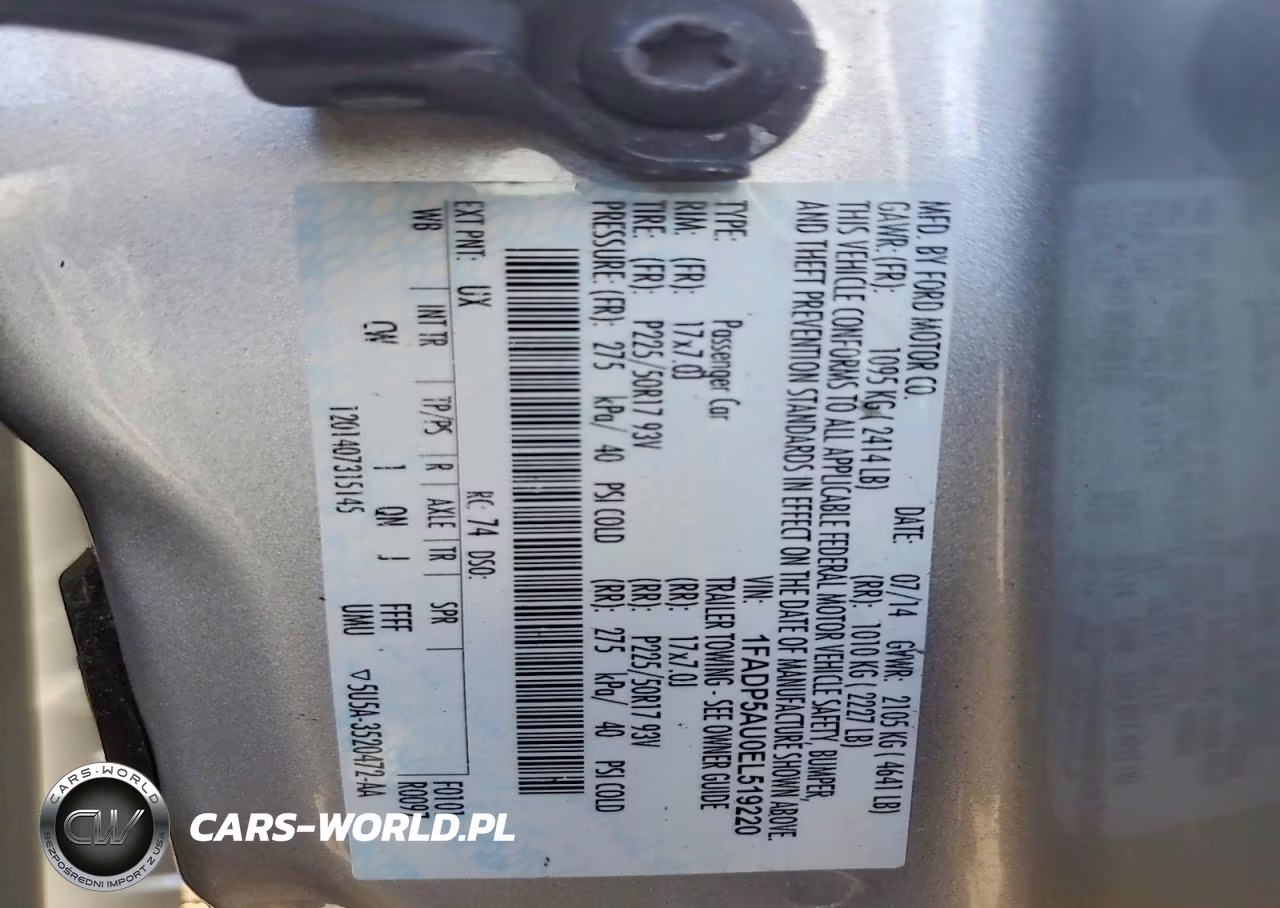 2014 Ford C-Max Se VIN:1FADP5AU0EL519220 - 12