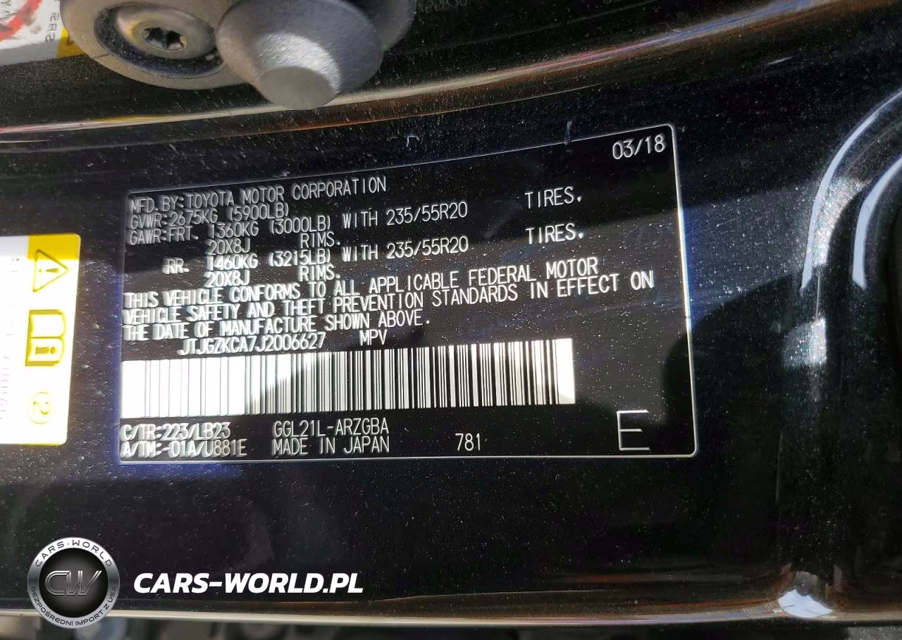 2018 Lexus Rx 350 L VIN:JTJGZKCA7J2006627 - 12