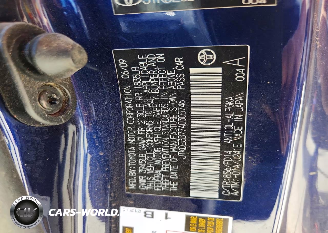 2010 Scion Tc Base VIN:JTKDE3B77A0305746 - 12