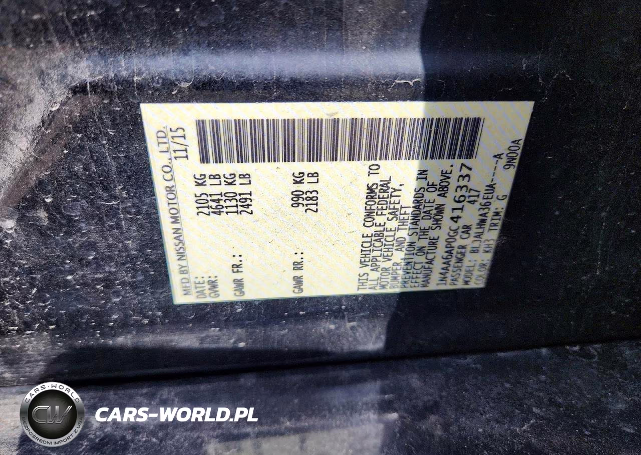 2016 Nissan Maxima Platinum VIN:1N4AA6AP0GC416337 - 12