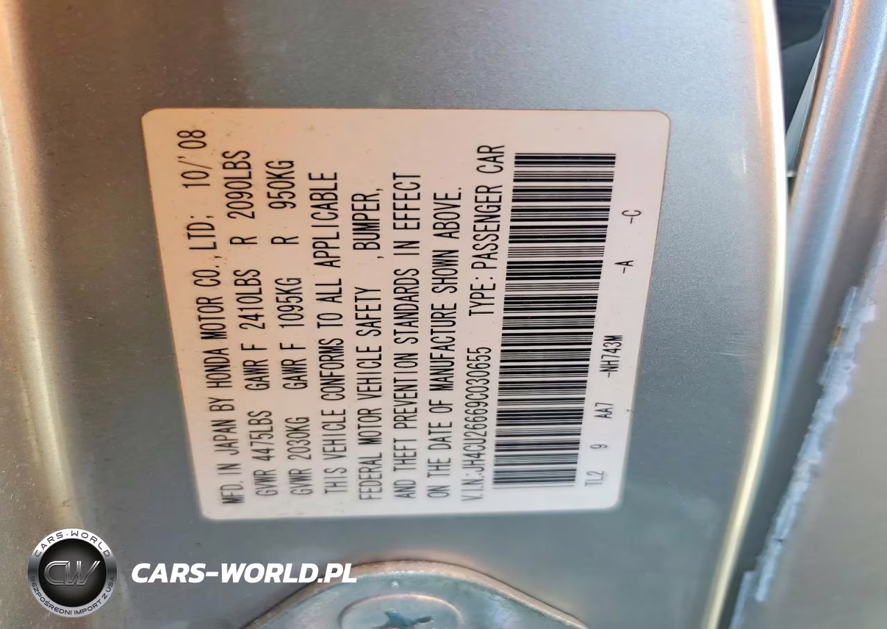 2009 Acura Tsx VIN:JH4CU26669C030655 - 12