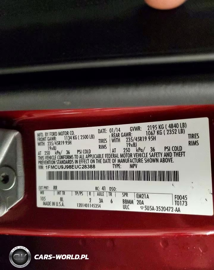 2014 Ford Escape Titanium VIN:1FMCU9J98EUC28388 - 13