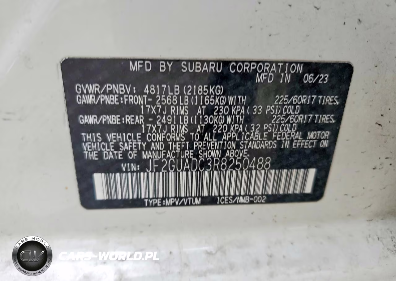 2024 Subaru Crosstrek Premium VIN:JF2GUADC3R8250488 - 13