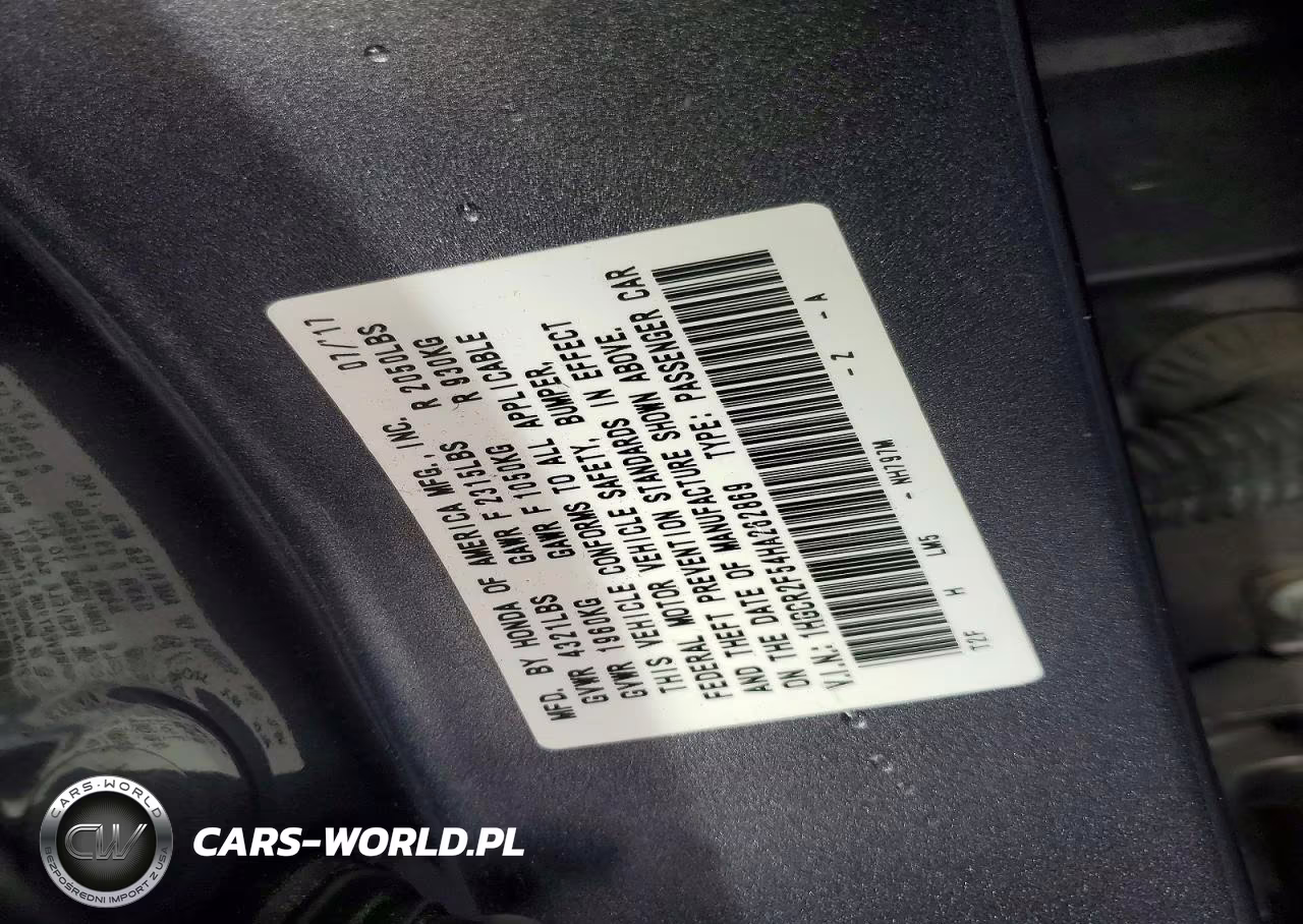 2017 Honda Accord Sport VIN:1HGCR2F54HA262869 - 13