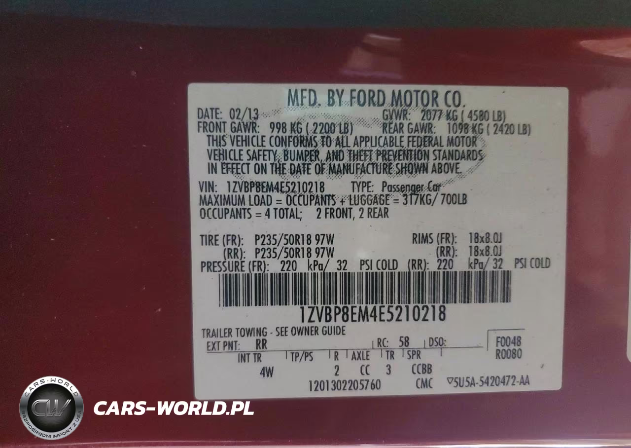 2014 Ford Mustang VIN:1ZVBP8EM4E5210218 - 13