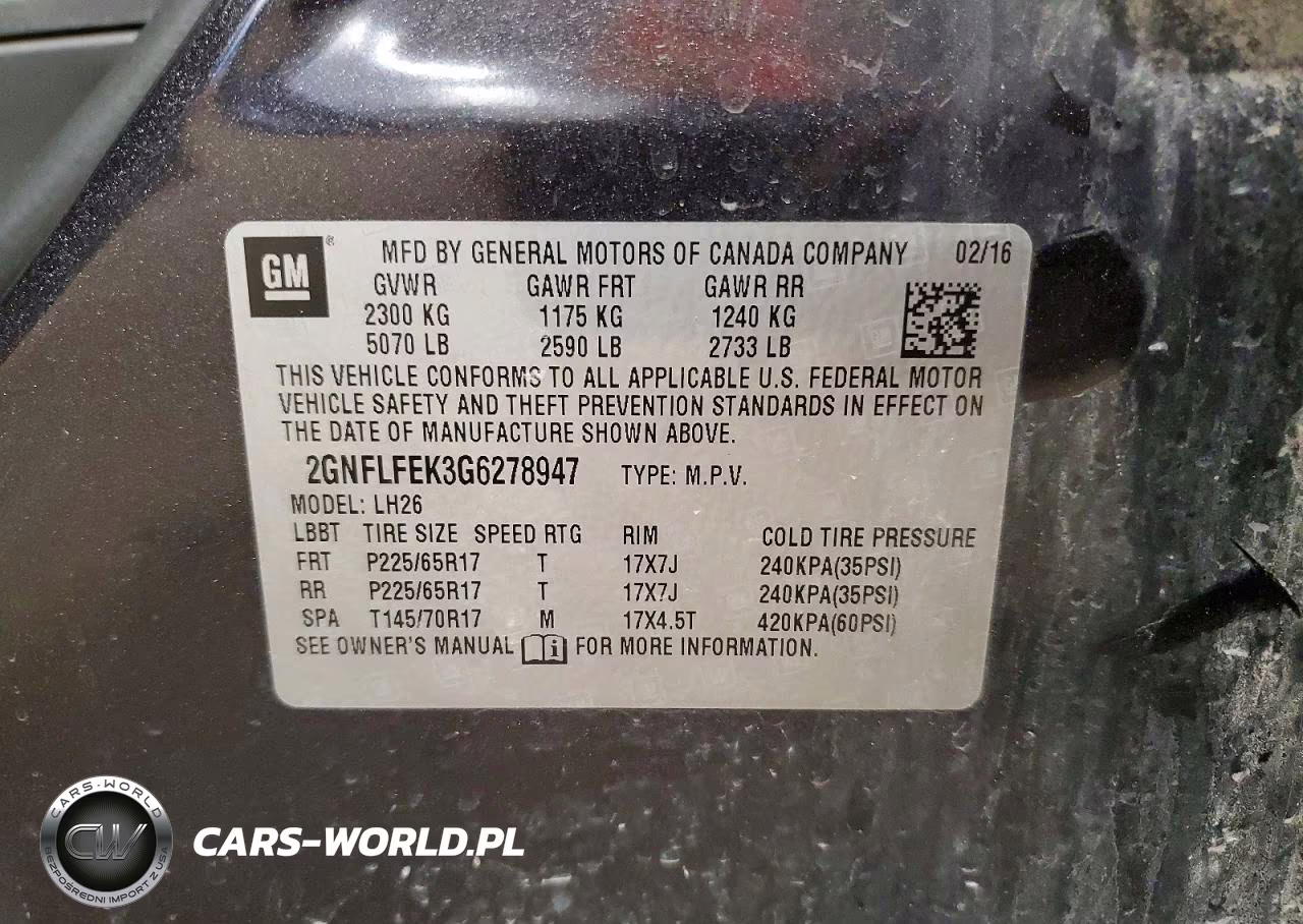 2016 Chevrolet Equinox Lt VIN:2GNFLFEK3G6278947 - 14