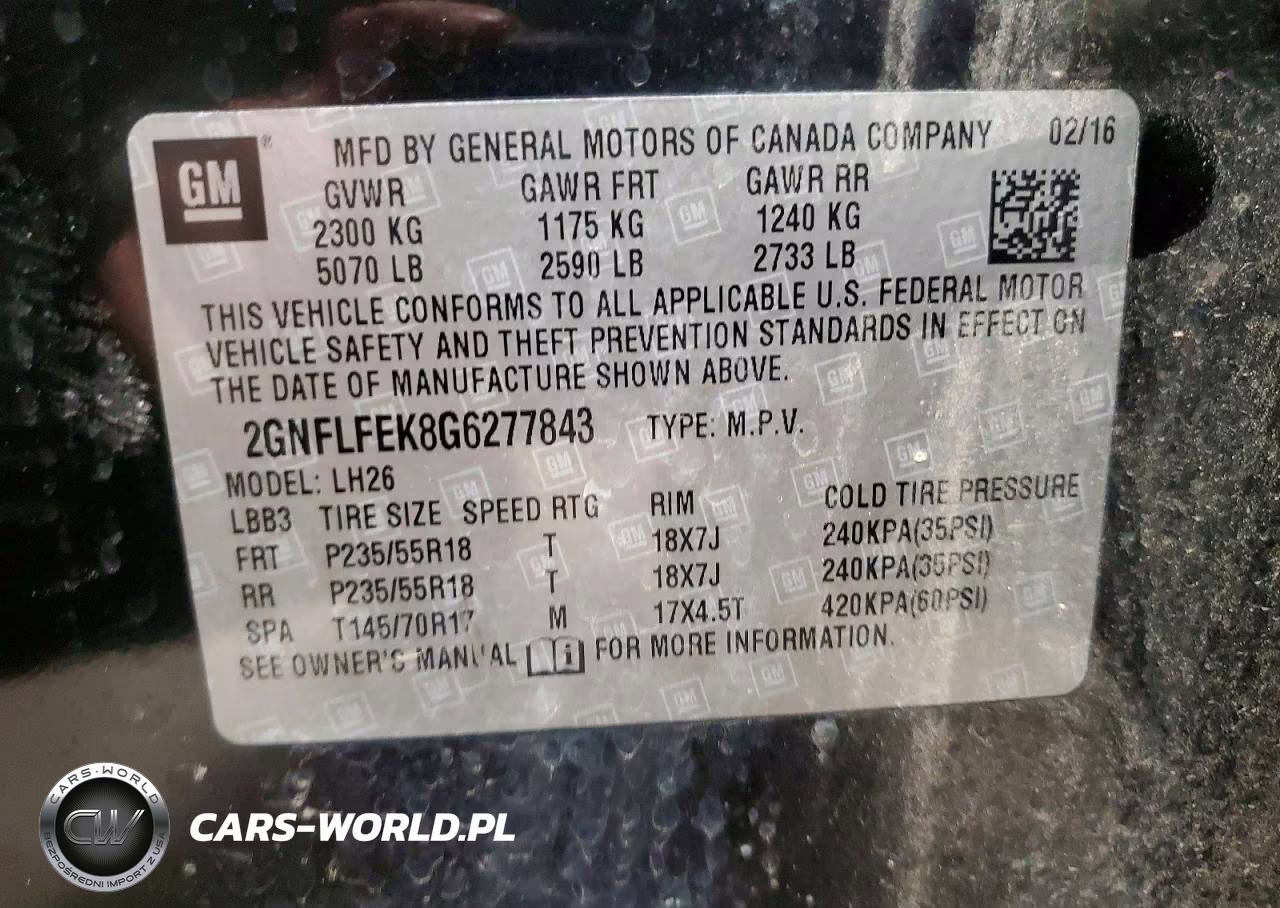 2016 Chevrolet Equinox Lt VIN:2GNFLFEK8G6277843 - 13