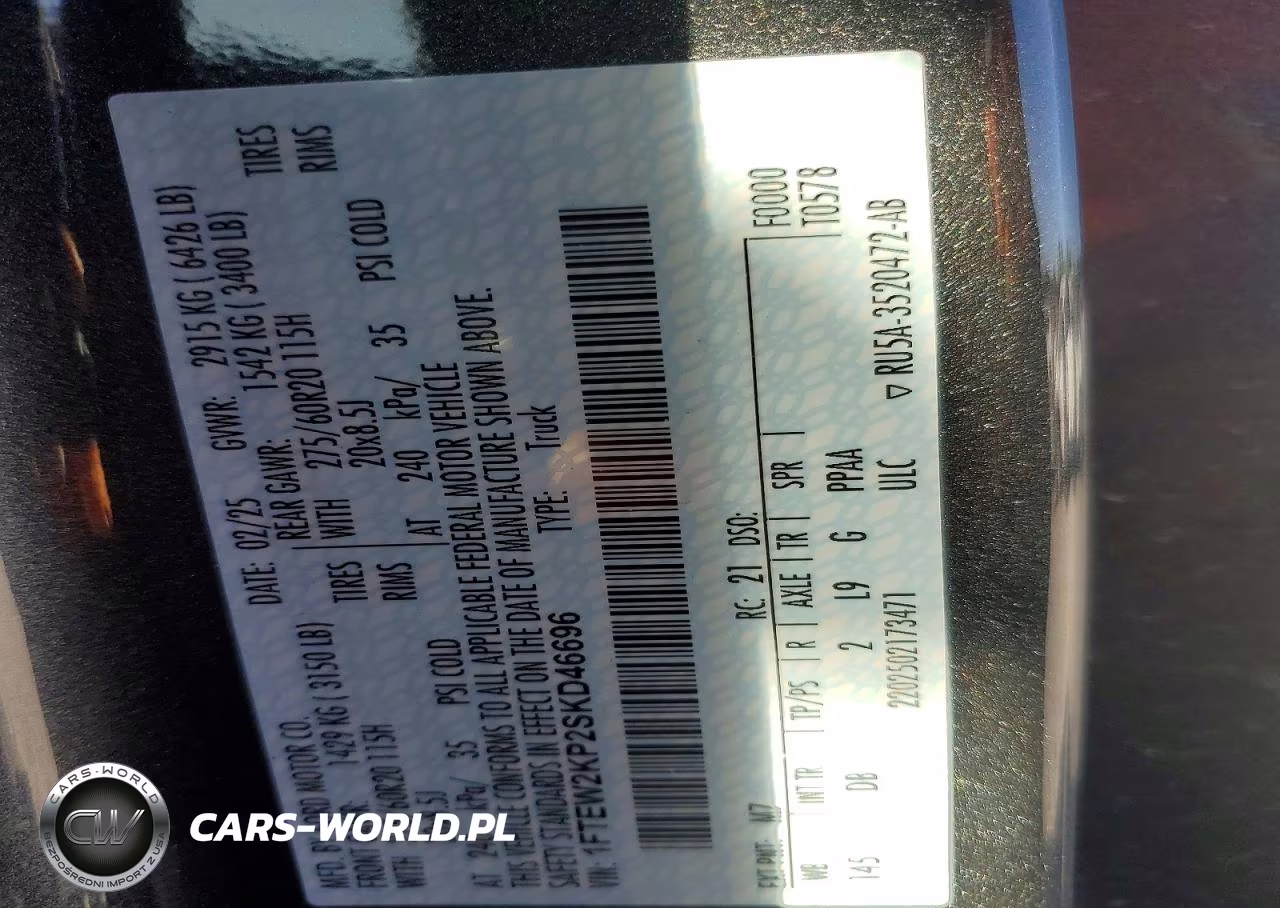 2025 Ford F150 Stx VIN:1FTEW2KP2SKD46696 - 12