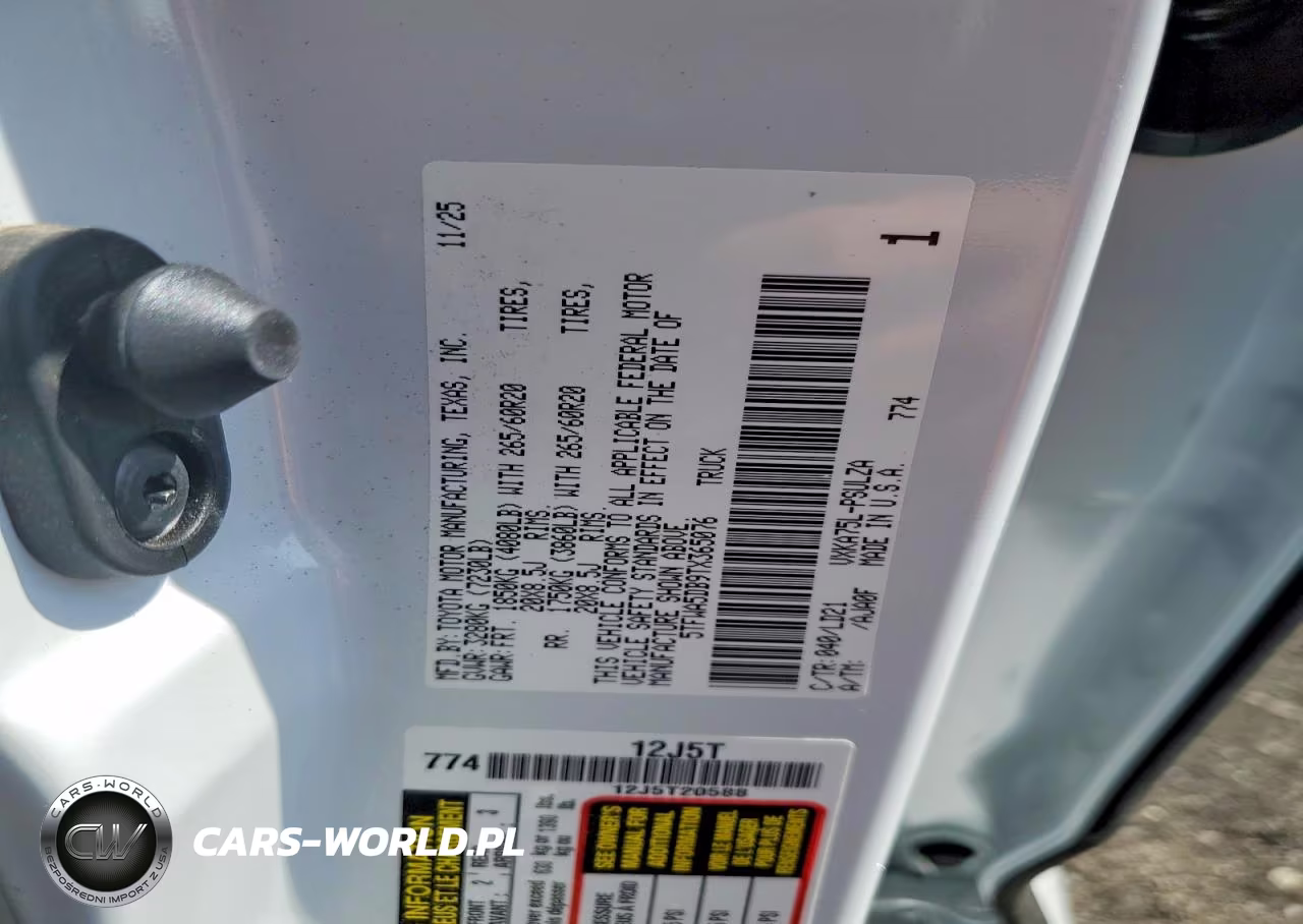 2026 Toyota Tundra Limited VIN:5TFWA5DB9TX365076 - 12