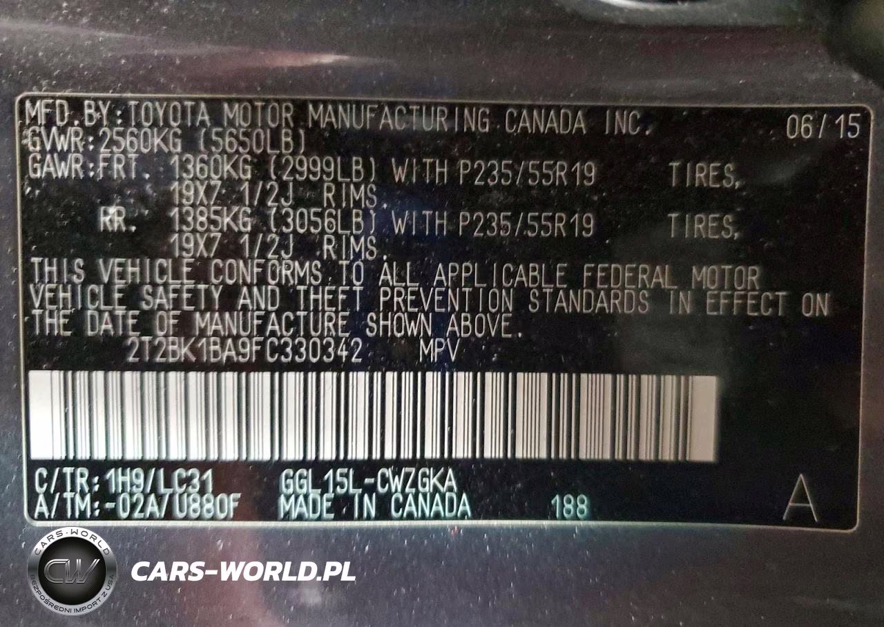 2015 Lexus Rx 350 F Sport VIN:2T2BK1BA9FC330342 - 12