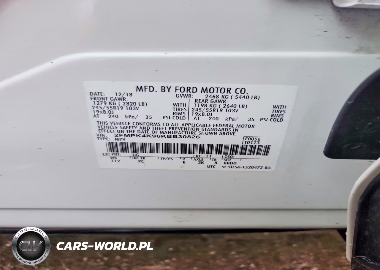 2019 Ford Edge Titanium VIN:2FMPK4K96KBB30826 - 13