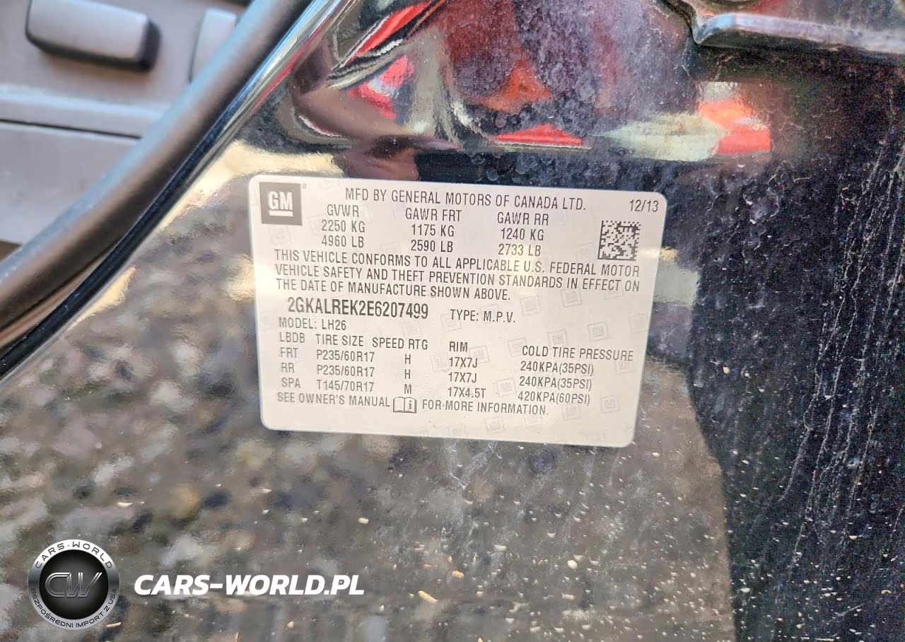 2014 GMC Terrain Sle VIN:2GKALREK2E6207499 - 14