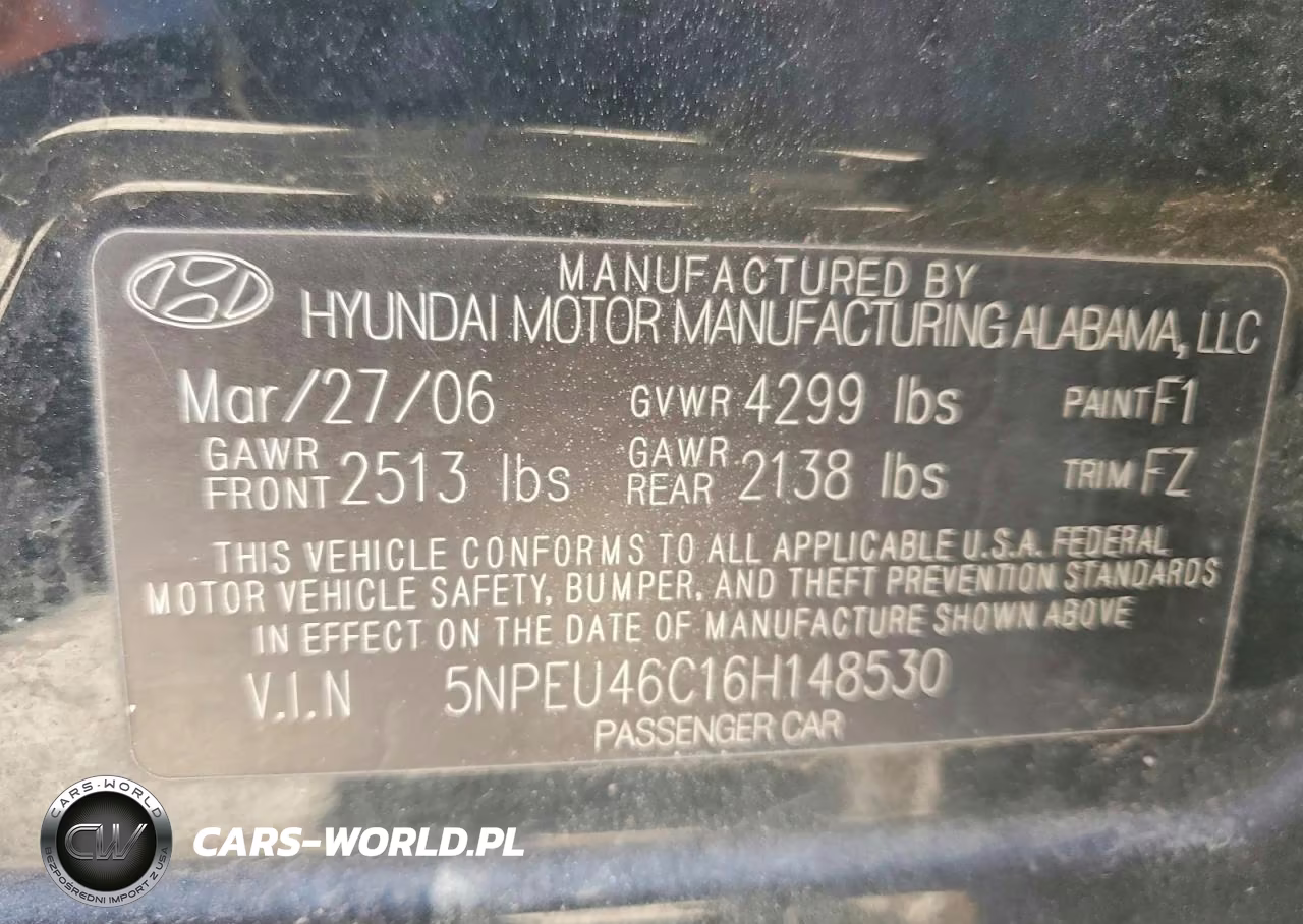 2006 Hyundai Sonata Gls VIN:5NPEU46C16H148530 - 12