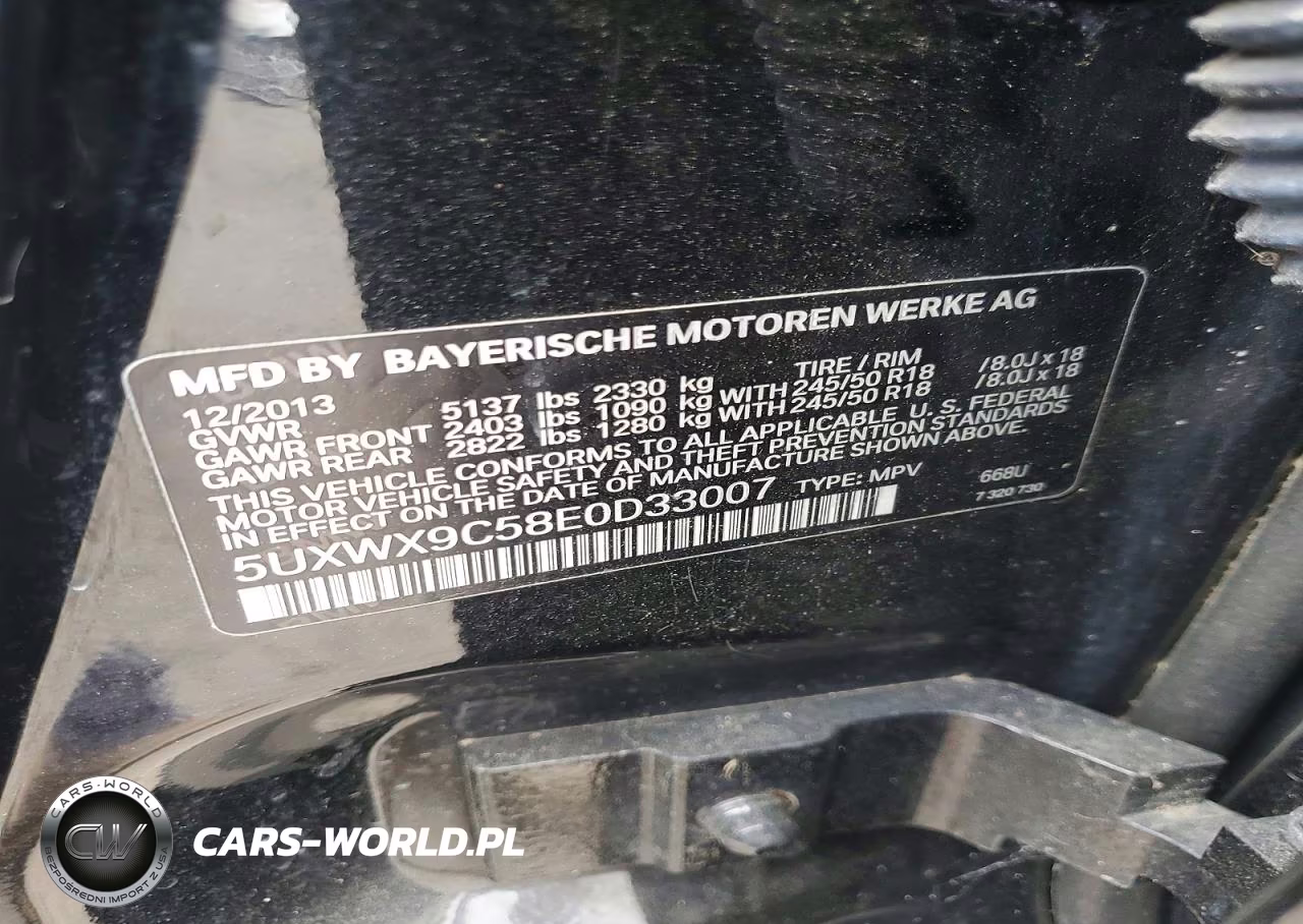 2014 BMW X3 xDrive28I VIN:5UXWX9C58E0D33007 - 13