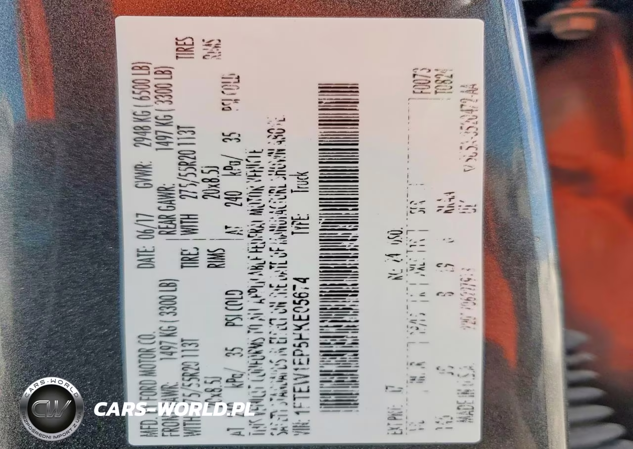 2017 Ford F150 Supercrew VIN:1FTEW1EP5HKE05674 - 13