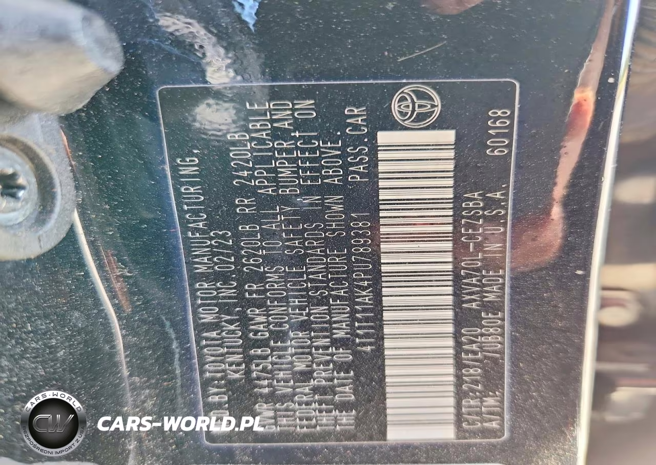 2023 Toyota Camry Se VIN:4T1T11AK4PU789381 - 13