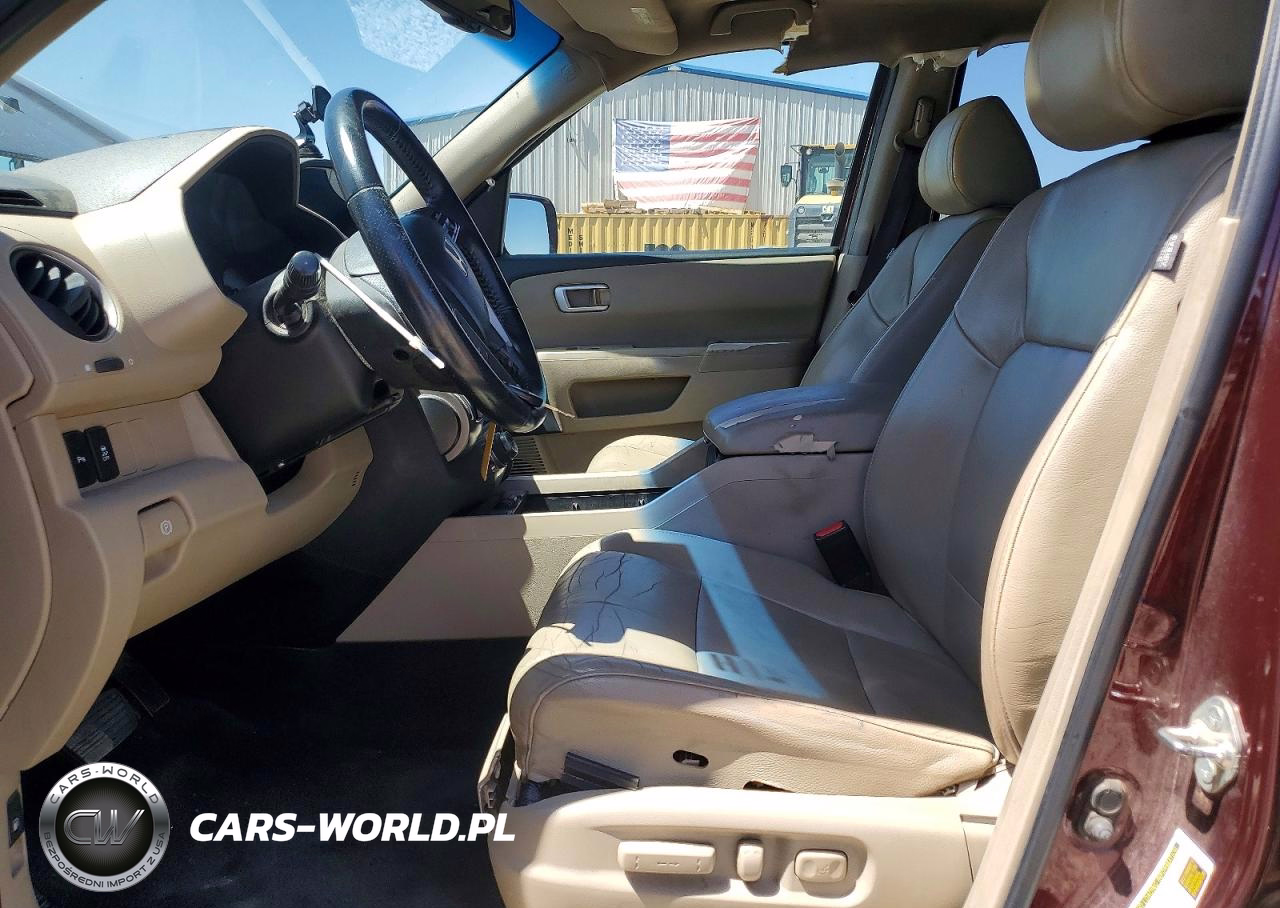 2012 Honda Pilot Touring VIN:5FNYF3H93CB027155 - 7