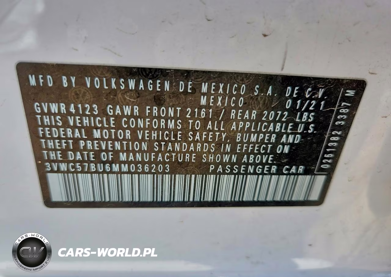 2021 Volkswagen Jetta S VIN:3VWC57BU6MM036203 - 12