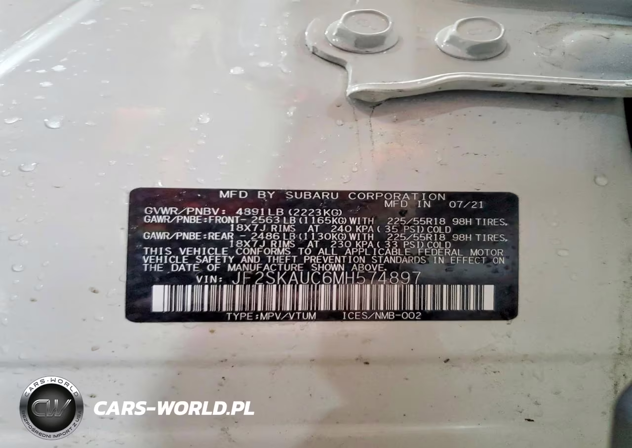 2021 Subaru Forester Limited VIN:JF2SKAUC6MH574897 - 13