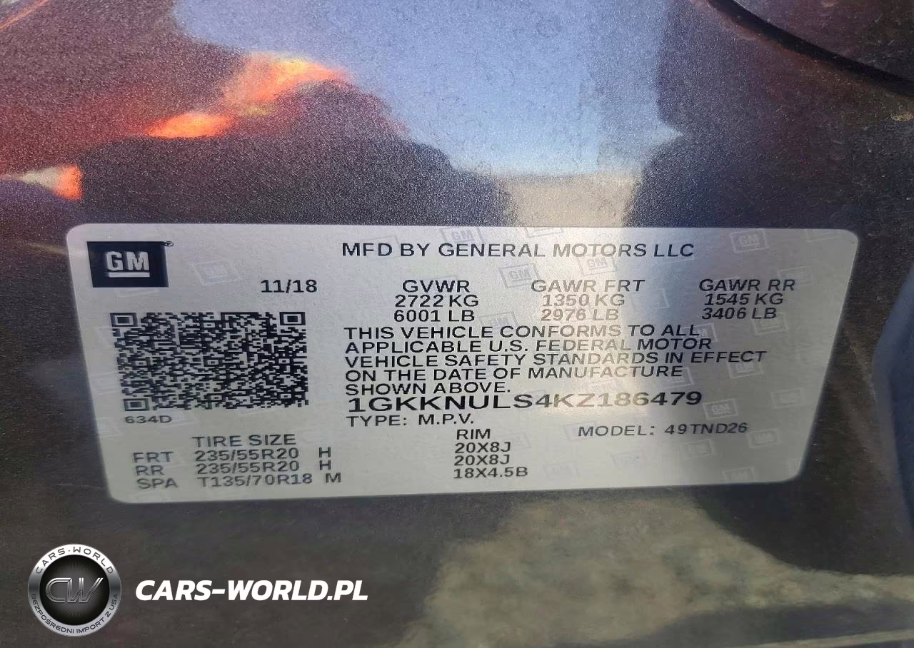 2019 GMC Acadia Slt-1 VIN:1GKKNULS4KZ186479 - 13