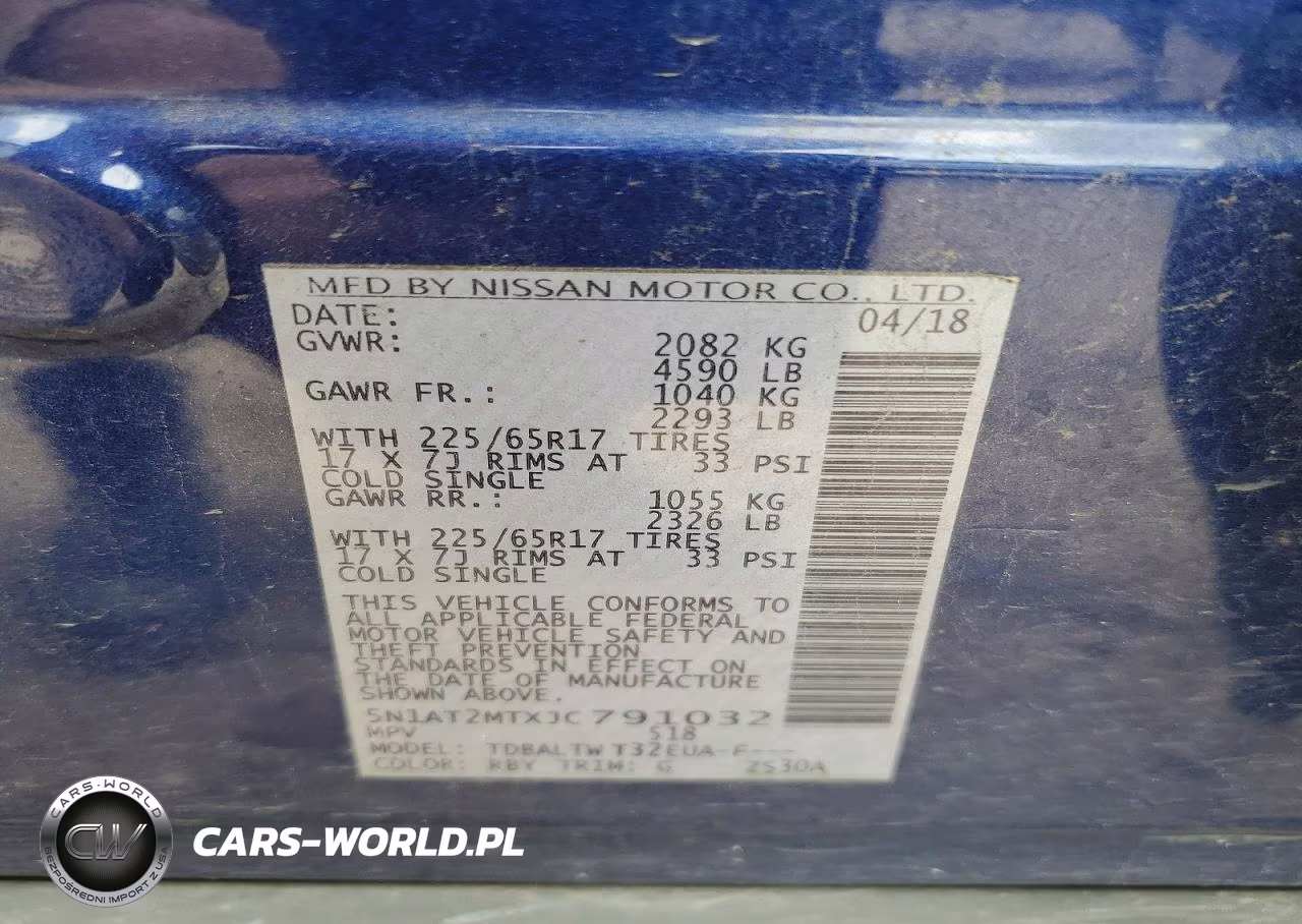 2018 Nissan Rogue Sv VIN:5N1AT2MTXJC791032 - 13