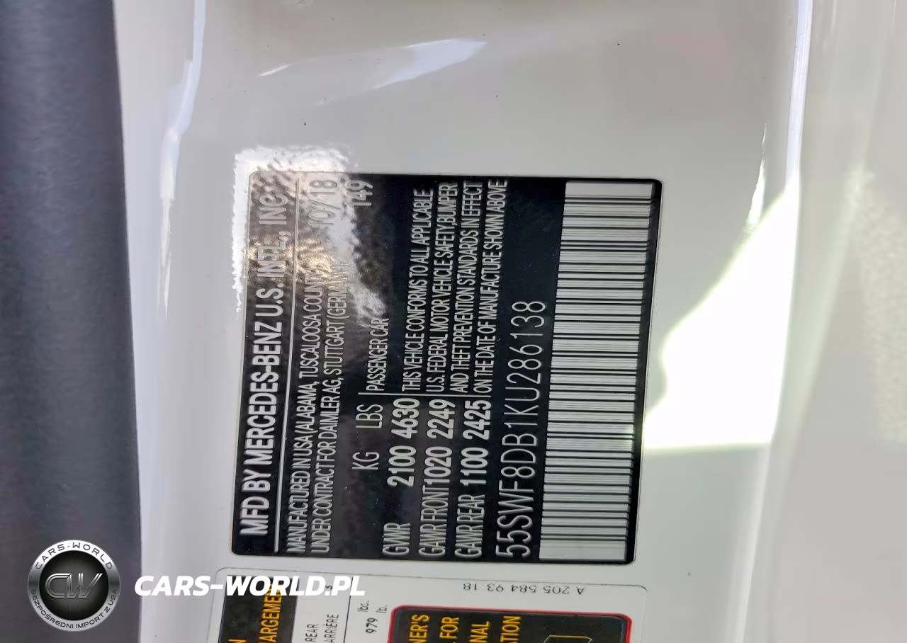2019 Mercedes-Benz C 300 VIN:55SWF8DB1KU286138 - 12