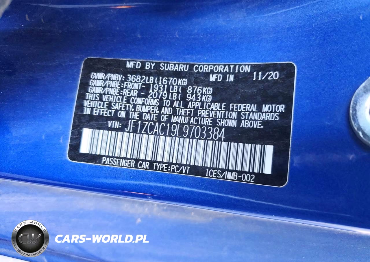 2020 Subaru Brz Limited VIN:JF1ZCAC19L9703384 - 12