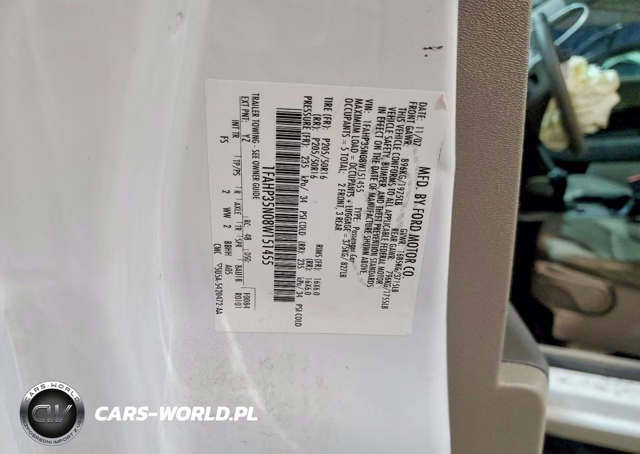 2008 Ford Focus Se VIN:1FAHP35N08W151455 - 12