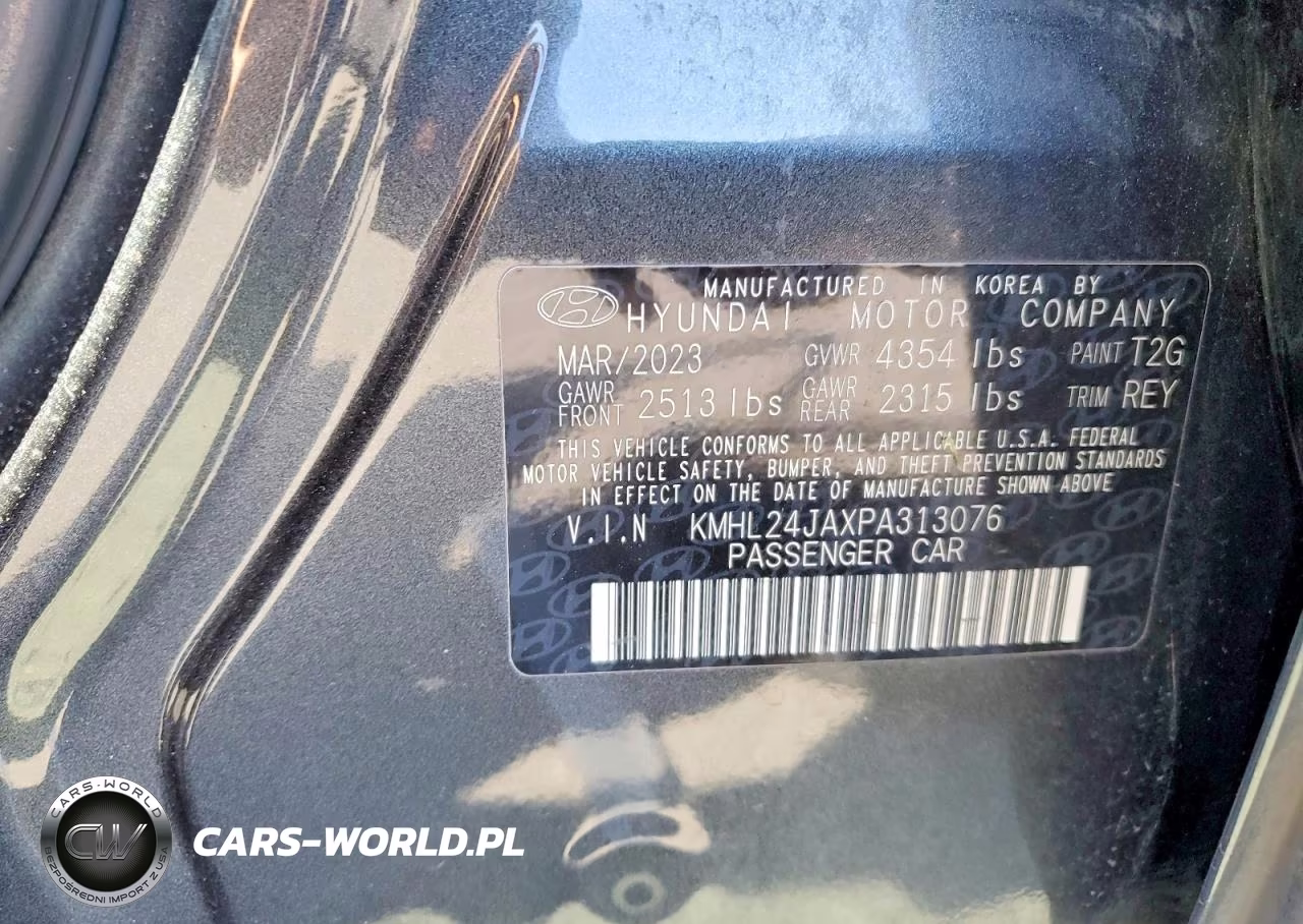 2023 Hyundai Sonata Se VIN:KMHL24JAXPA313076 - 12