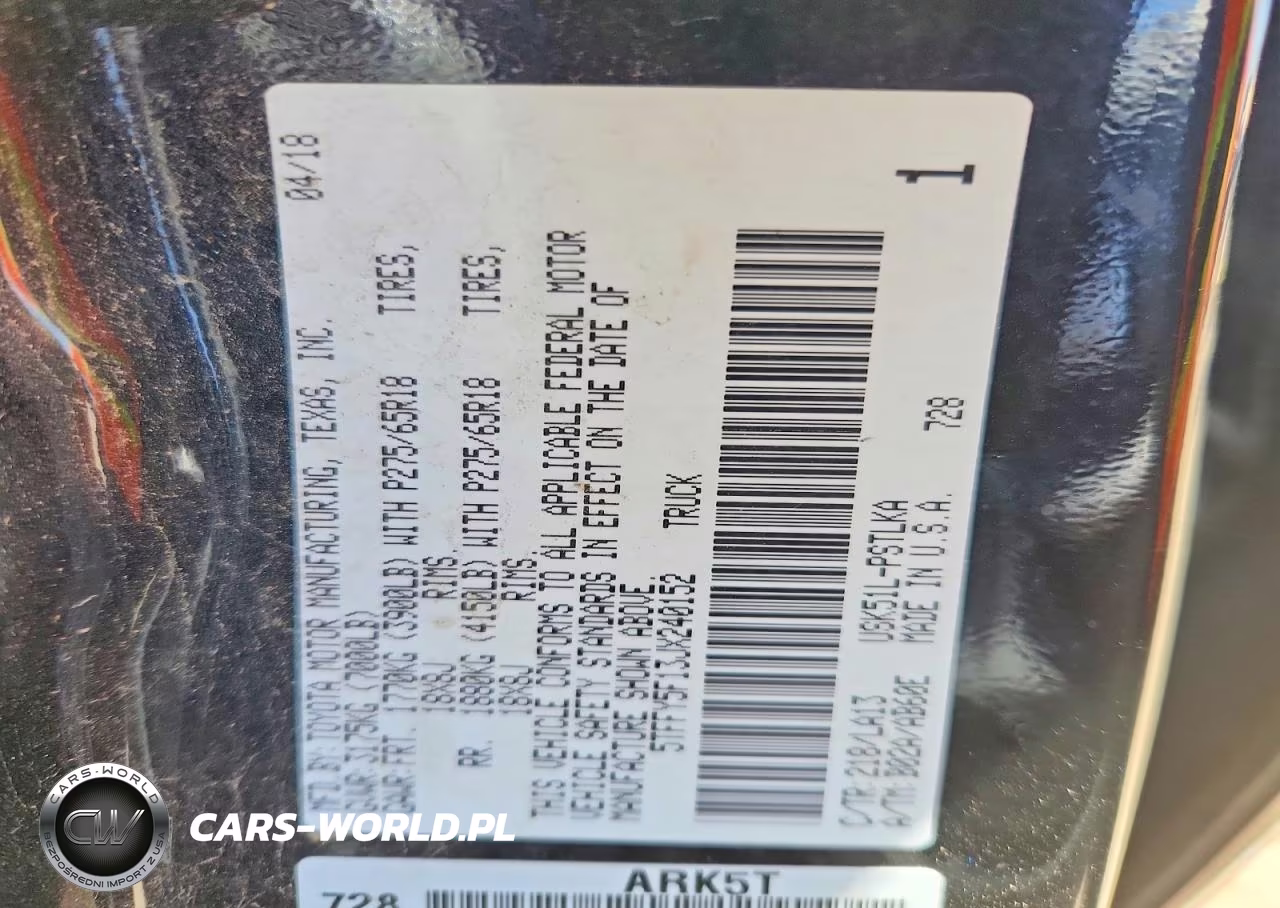 2018 Toyota Tundra Crewmax Limited VIN:5TFFY5F13JX240152 - 12